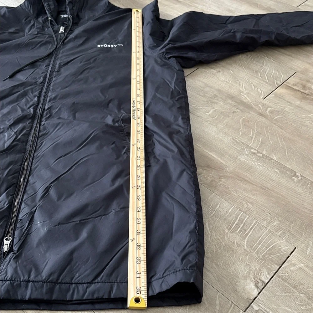 Men’s STUSSY Lightweight Windbreaker Zip Up Jacket Size Large *1 tiny flaw* - Picture 4 of 11